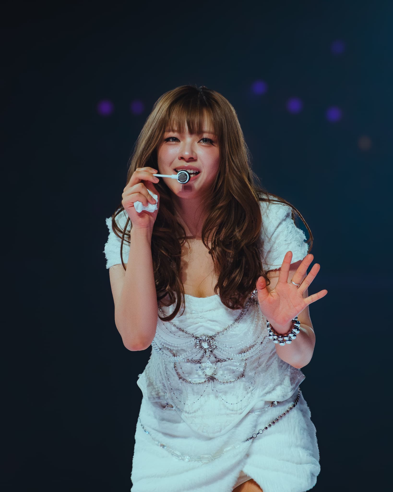 Jeongyeon of TWICE on stage in Hamilton on the This Is For tour in March 2026