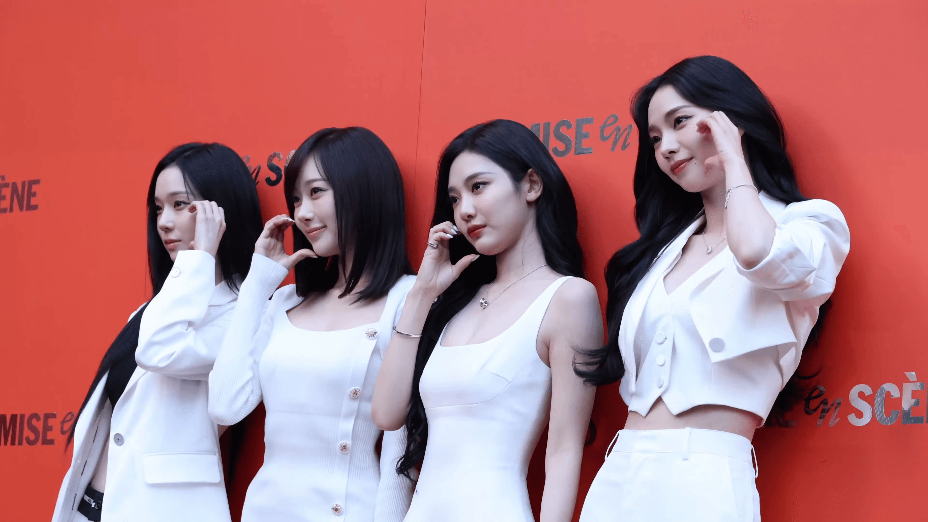 aespa at a Mise-en-Scene brand event in February 2026