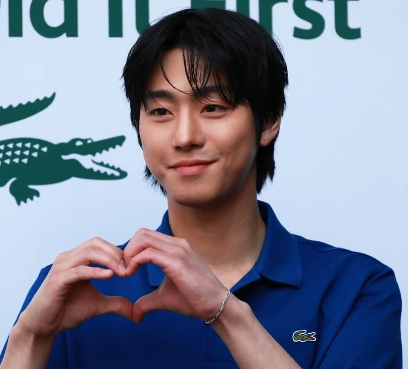 Ahn Hyo-seop at a Lacoste event in May 2024