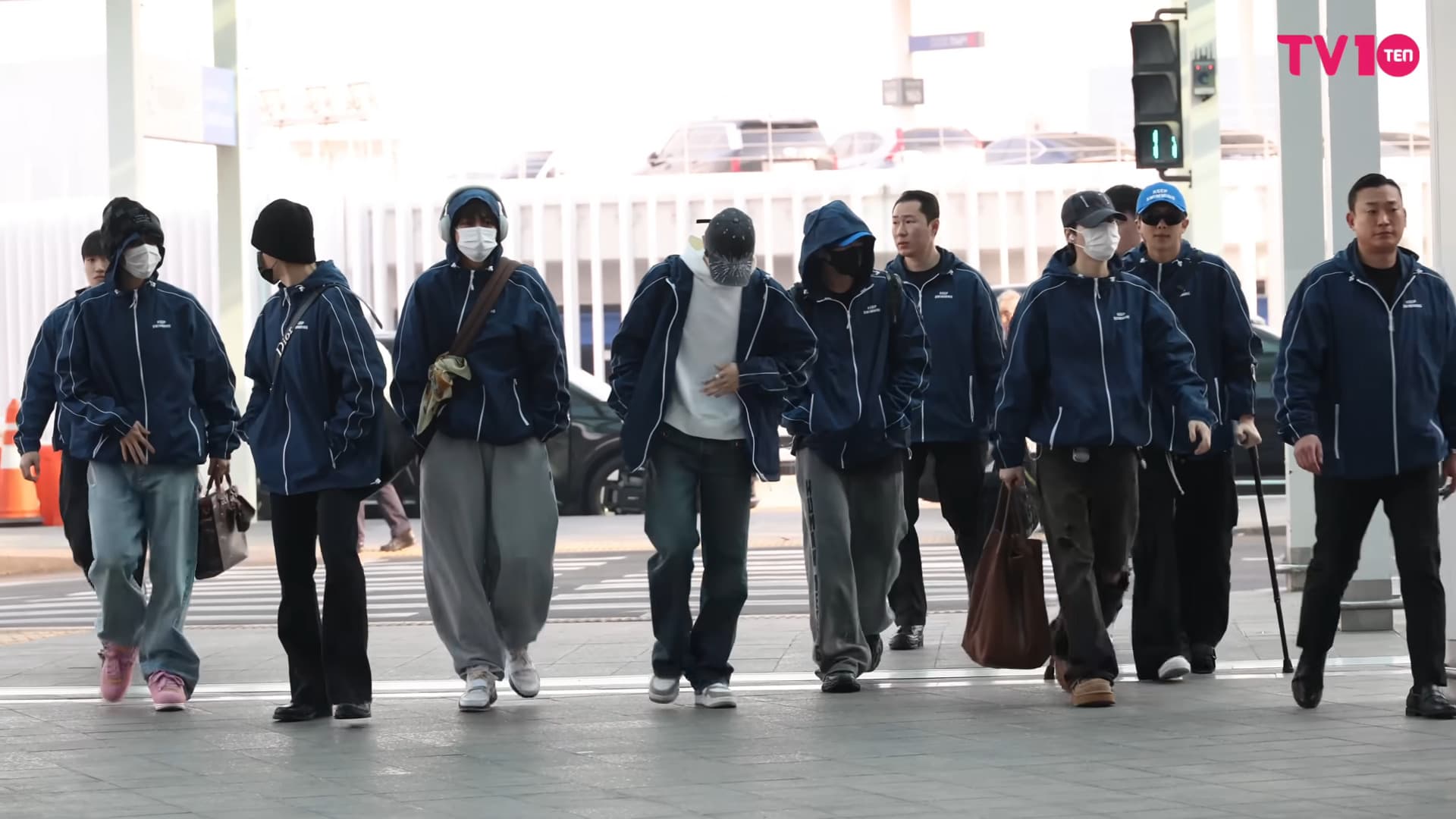 BTS at Incheon International Airport in March 2026
