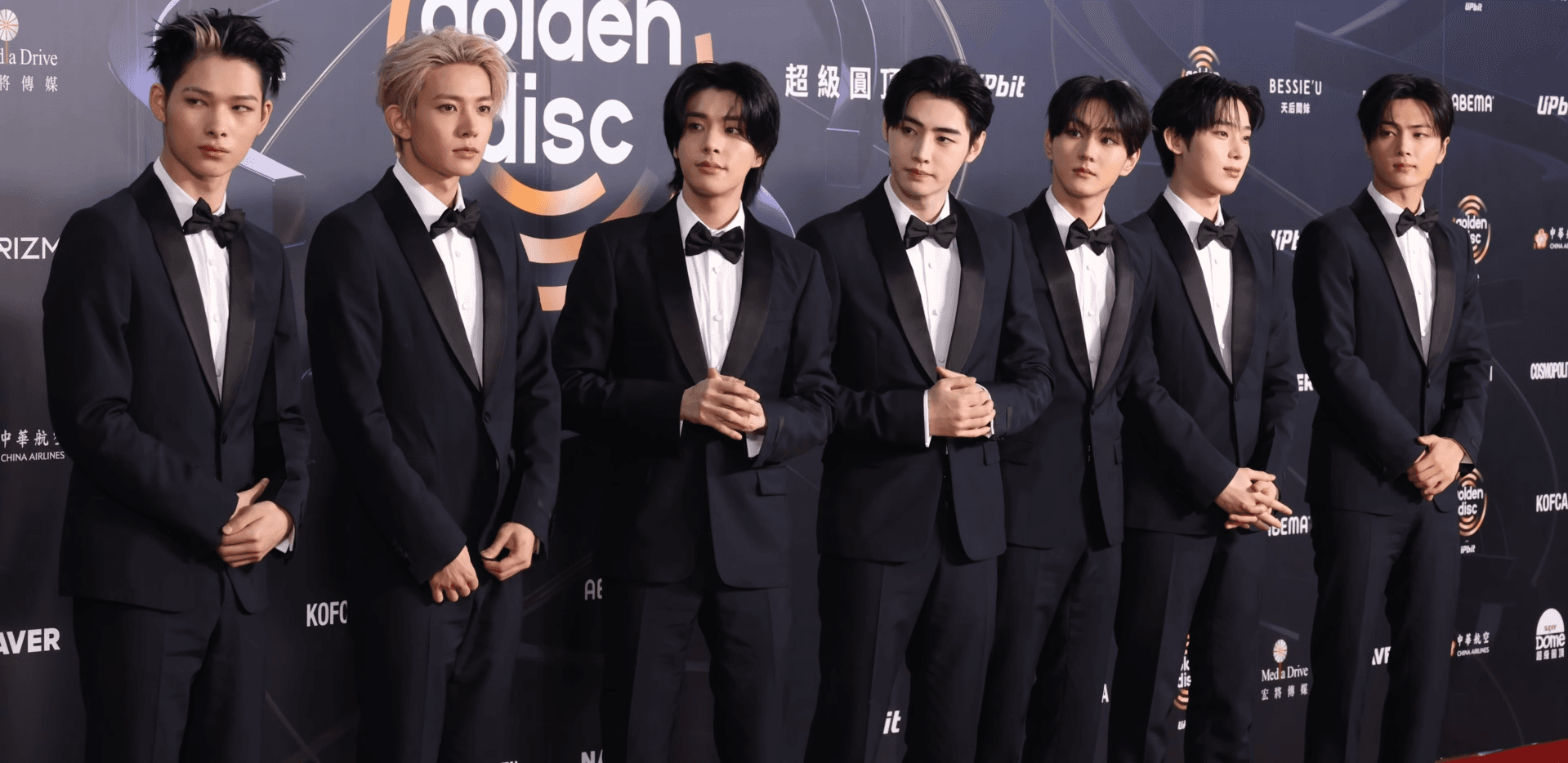ENHYPEN on the red carpet at the 40th Golden Disc Awards