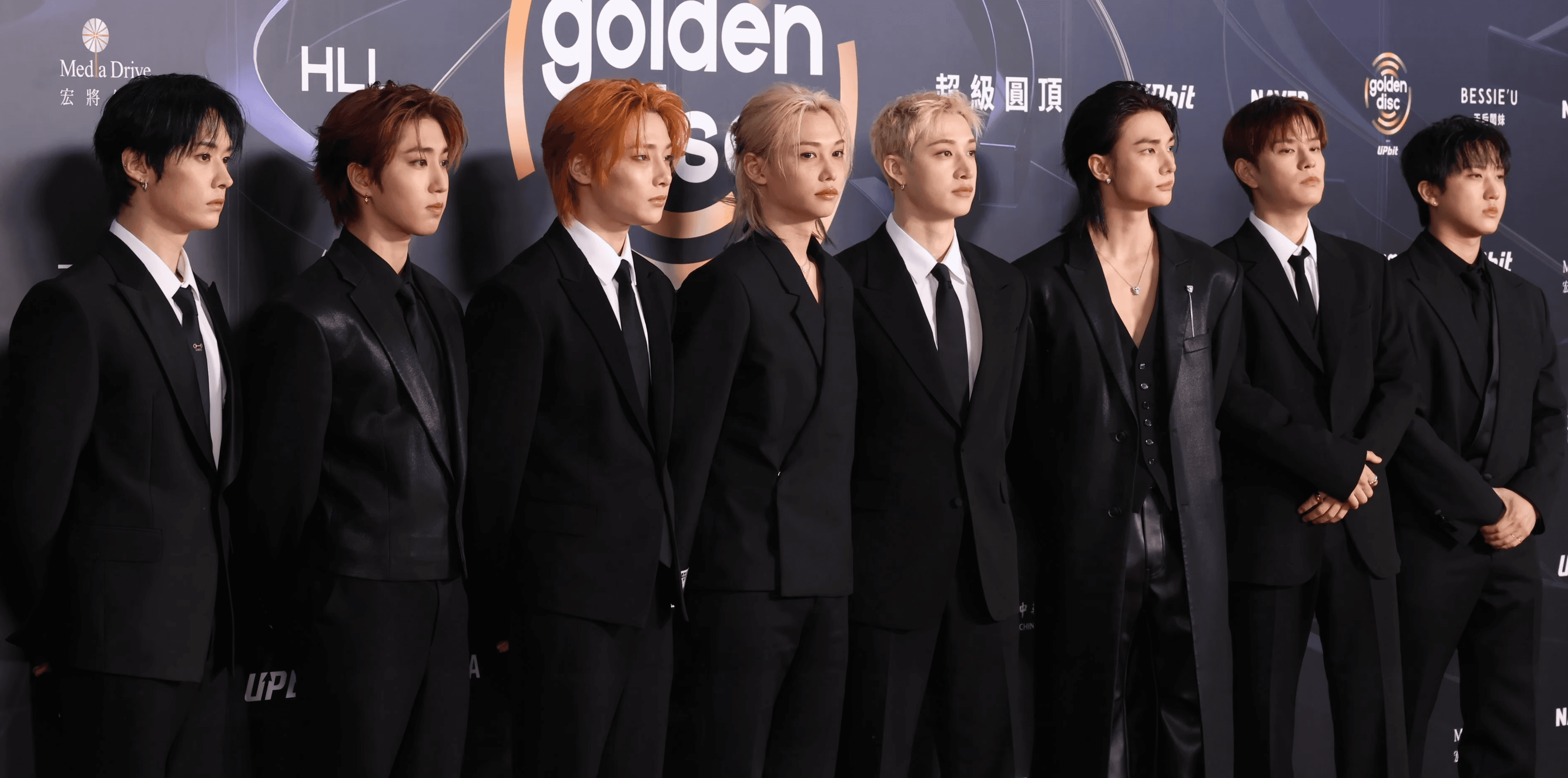 Stray Kids on the red carpet at the 40th Golden Disc Awards